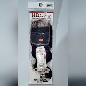 HD LACE Body Wave Closure 12" Pre Plucked Baby Hairs 7A Unprocessed Beauty